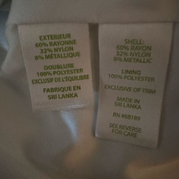 Lilly Pulitzer ~ Size 0 ~ Kylie Skirt Resort White/Gold Stripe Sateen Women's - Picture 7 of 9